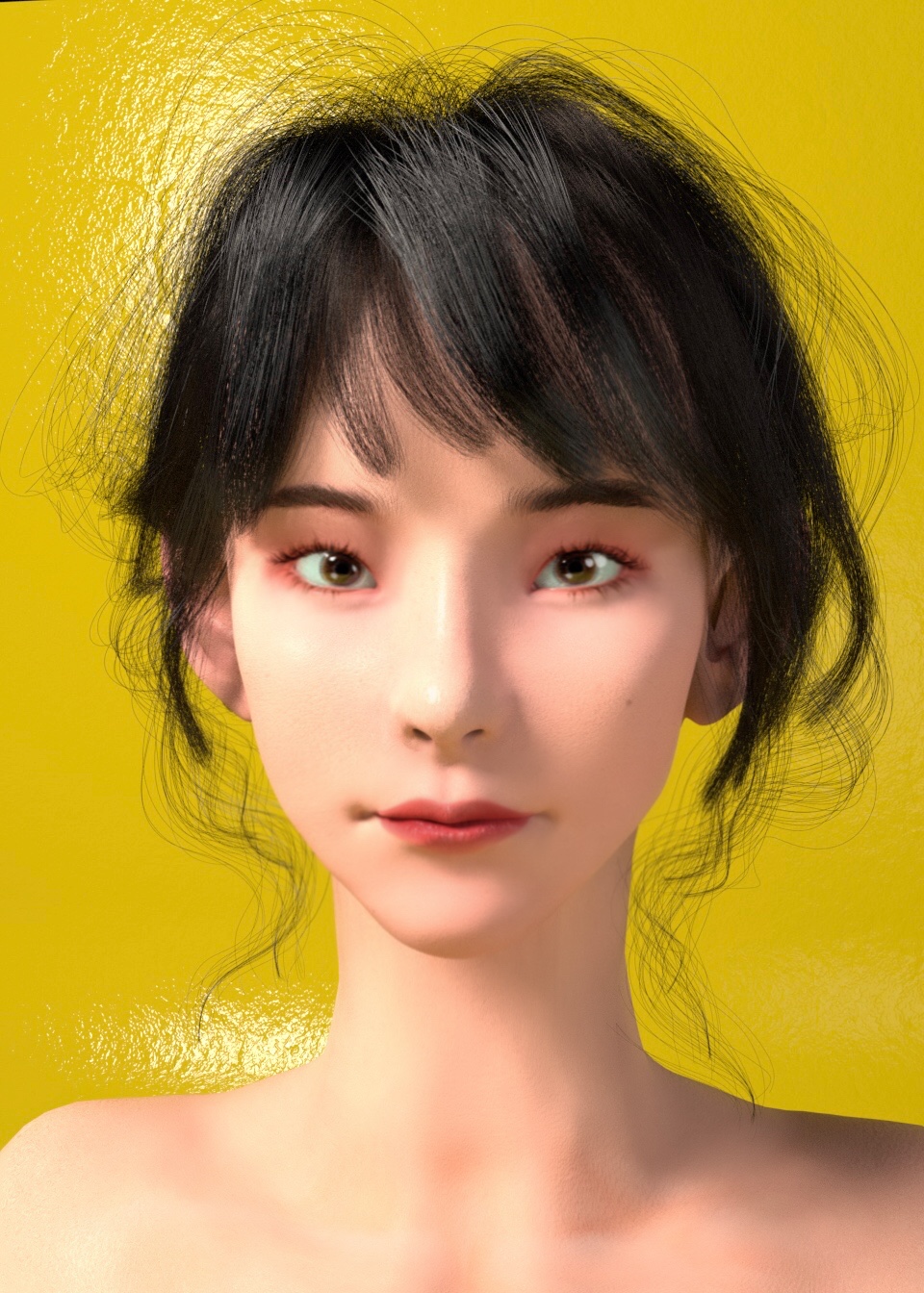 CG character portrait