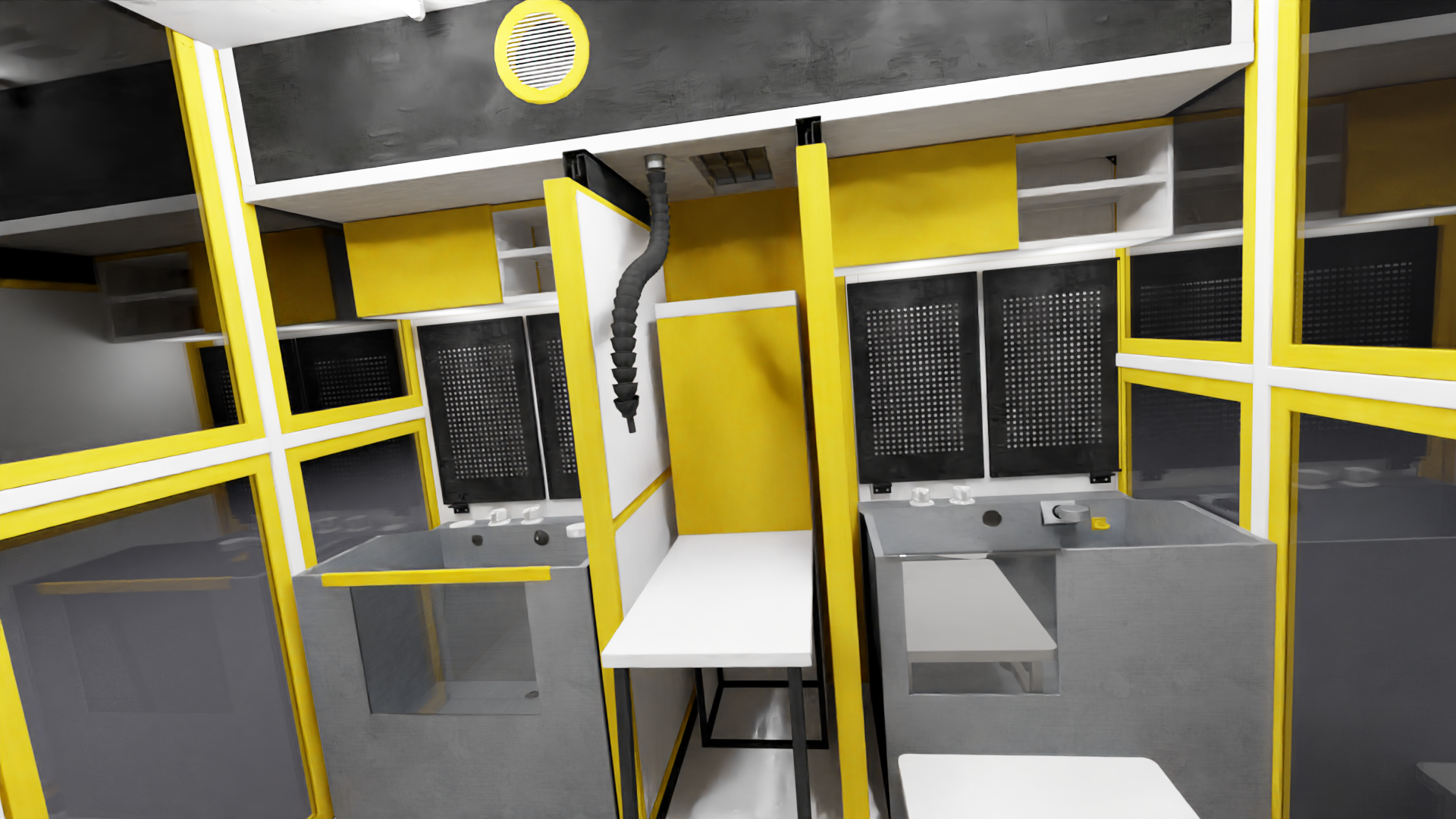 Internal back-side layout render